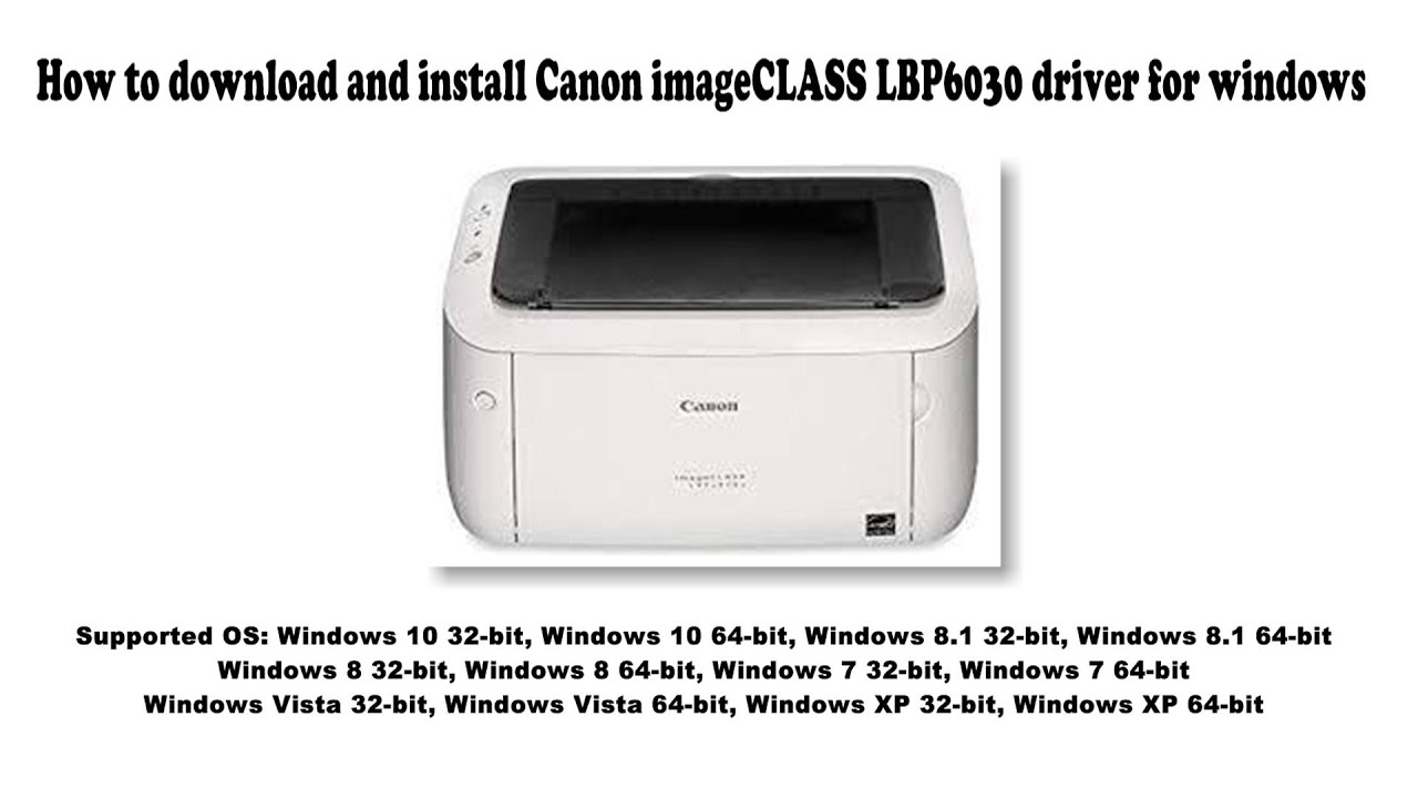 canon imageclass lbp6030 driver for mac